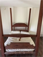 Early Four Poster Rope Bed