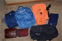 Bags Lot: Vintage Blue Jordache Backpack +