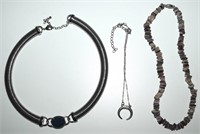 (3) Fashion Necklaces w/ Amethyst Stone Beaded