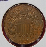 1868 Two Cent Piece