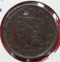 1842 Large Cent - Large Date