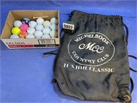 Golf Bag, Michelbook Country Club, Golf Balls,