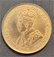 1933 -  Australia Geo V one penny