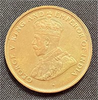 1926 - Ceylon Geo V 1 cent coin