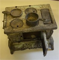 Antique cast toy stove