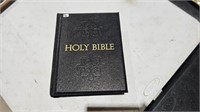 HUGE Gorgeous NOS Leather Bound Bible In Color