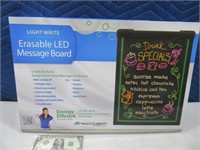 New LIGHT WRITE Erasable LED Message Board 1of3