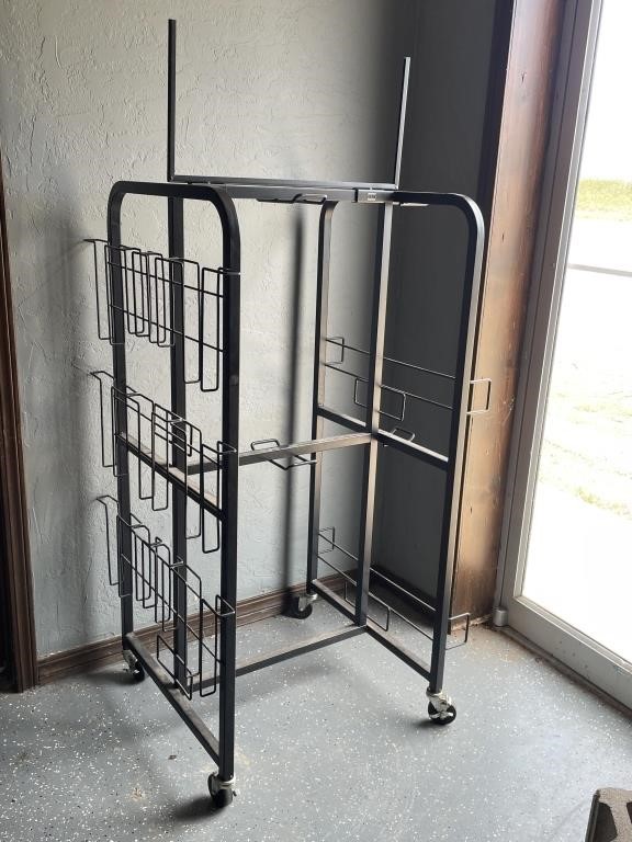 Metal Rack on Locking Wheels