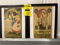 PAIR OF FRAMED ANTIQUE CHILDREN'S BOOK COVERS