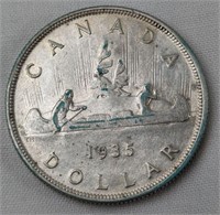1935 CAD SILVER DOLLAR