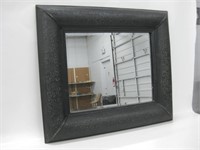 29.5" x 25.5" Framed Beveled Mirror