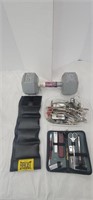 25 Dumbbell weight, Everlast Ankle weight, & Misc