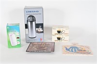 Stainless Vacuum Airpot, Espresso Cups, Grinder