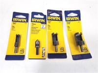 NEW Irwin Plug Cutter & Countersink Bits (x4)