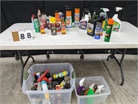 Lg. Qty. Assorted Cleaning Items, Fluids, etc.