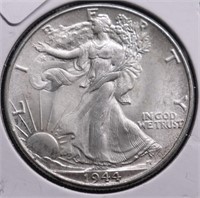 1944 CHOICE BU WALKING HALF DOLLAR