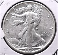 1920 WALKING HALF DOLLAR VF