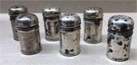 (6) sterling mini shakers