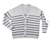 Size 2X mySTYLE Women's Plus New Wave Stripe