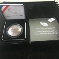 2014 National Baseball Hall of Fame Silver Dollar