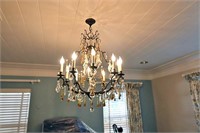 Murano Style Crystal Chandelier