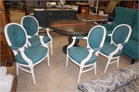 Set of 4 Upholstered Vintage Side Chairs
