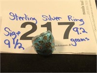 STERLING SILVER RING 9.2 GRAMS