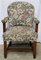 Padded Floral Arm Chair