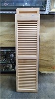 Lot of Assorted Wood Shutters