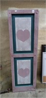 Lot of Plastic Heart Shutters