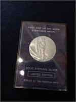 Sterling silver first step on the moon eyewitness