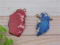 IMPRESSION JASPER PENDANTS ROCK STONE LAPIDARY SPE