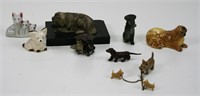 Ceramic & Metal Dog Figures