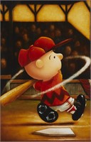 Large Charlie Brown Baseball Print