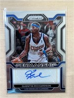 Quentin Richardson 2021 Prizm Penmanship Auto