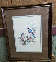 Pair of Blue Birds by Paul Whitney Hunter