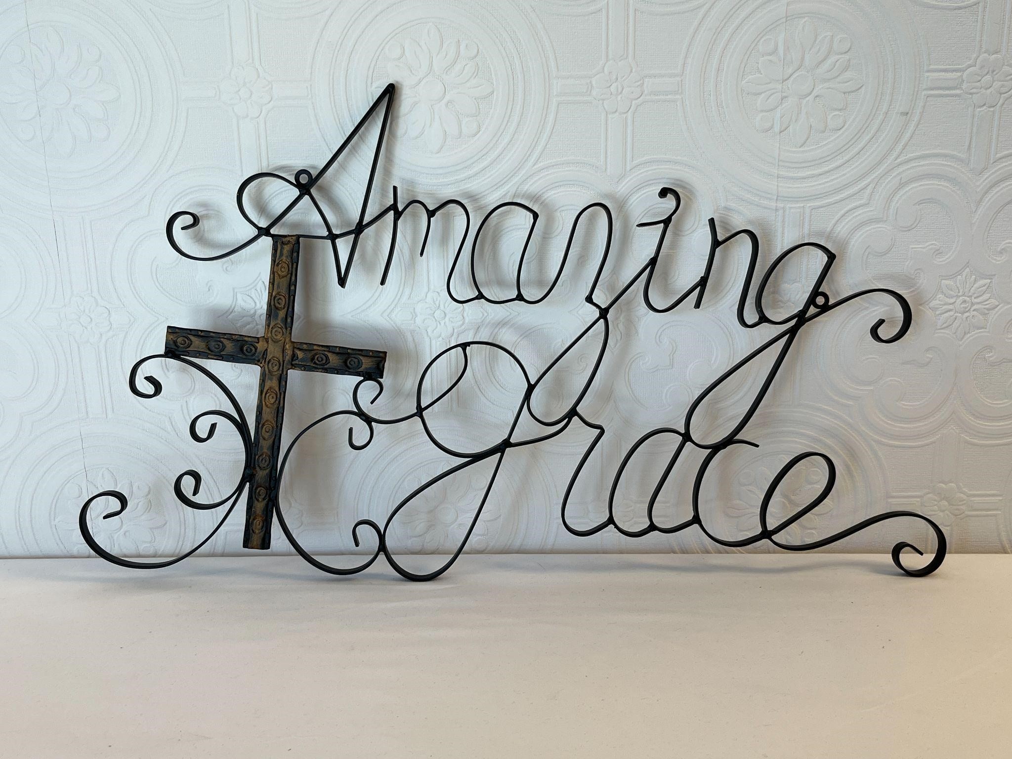 Metal Amazing Grace Wall Sign