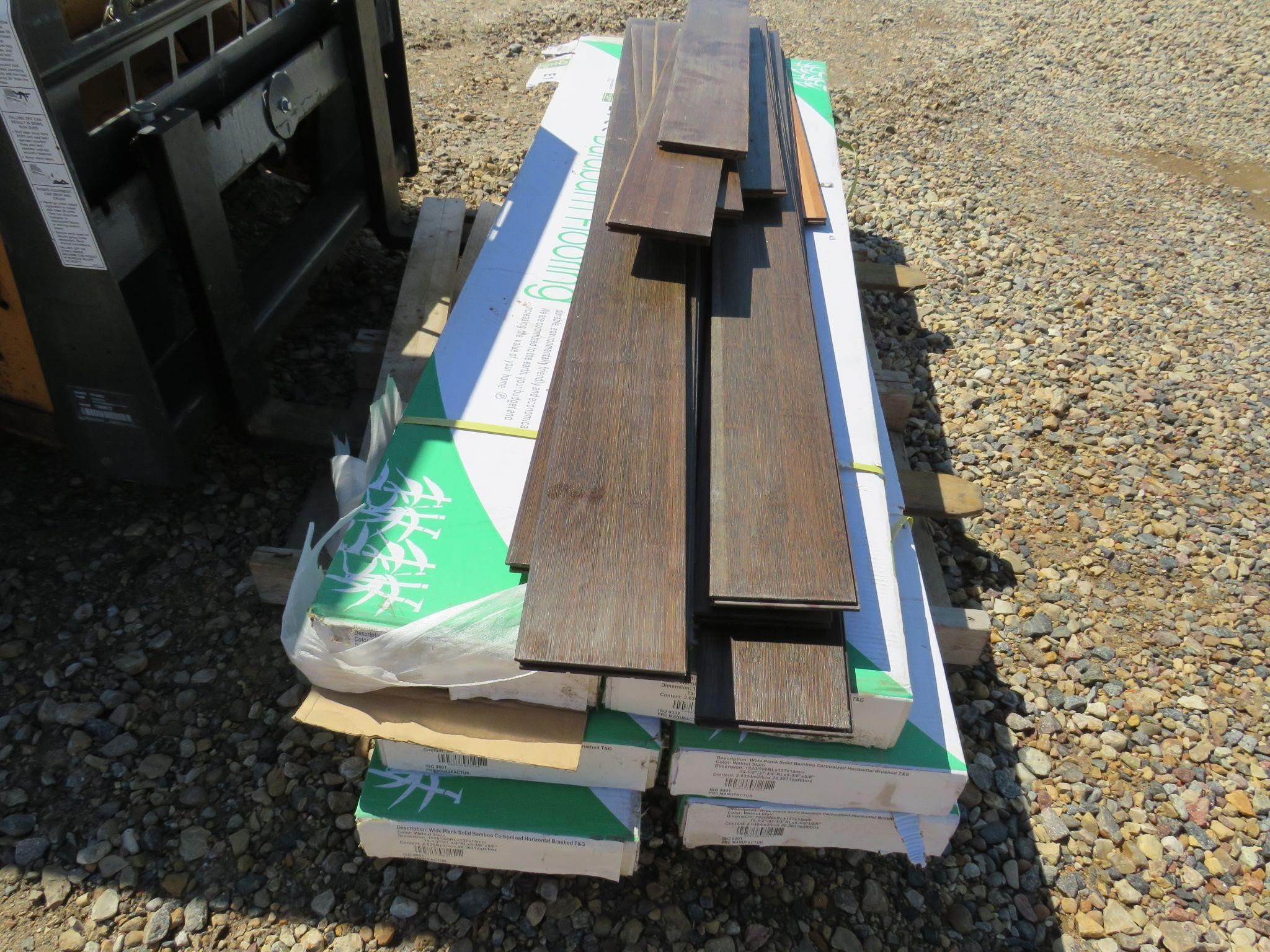 6 BOXES OF WIDE PLANK SOLID BAMBOO T&G FLOORING