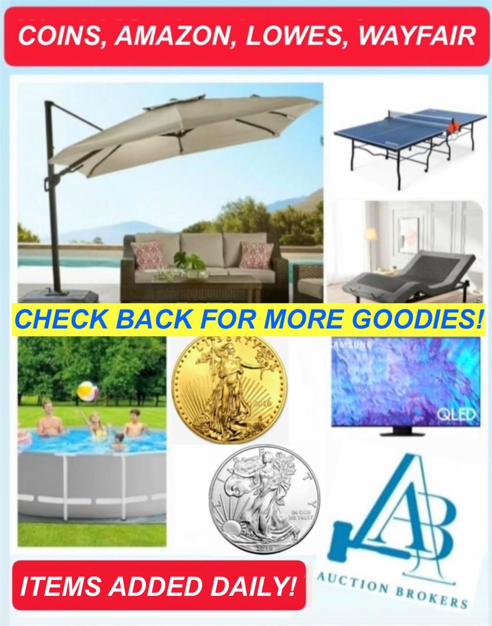 MORE ITEMS COMING SOON! Coins, Amazon, Lowes ENDS 6-17