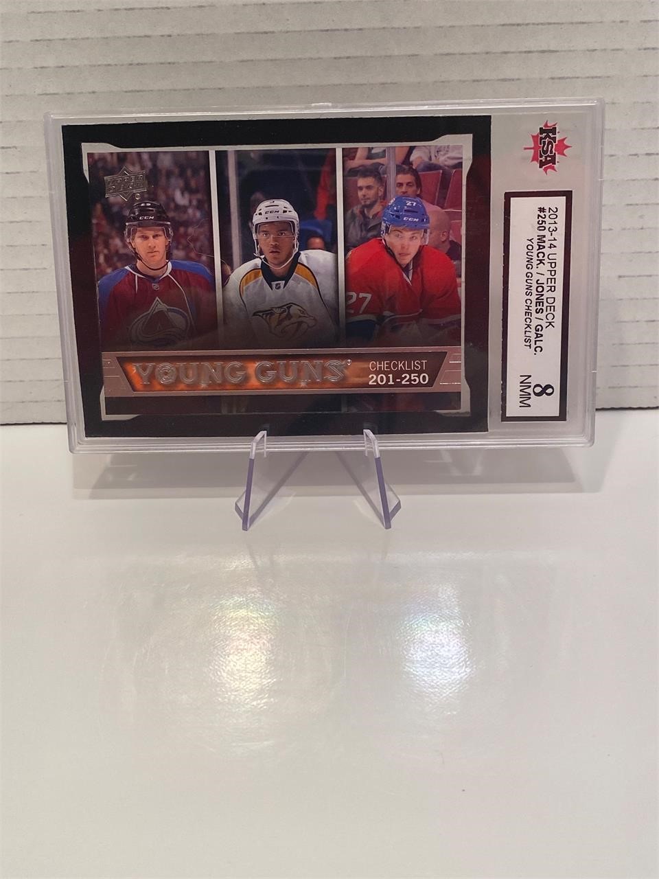 Nathan MacKinnon Young Guns Checklist GRADED CARD