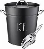 ICE Bucket Black with Scoop