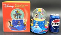 Disney Musical Birthday Snow Water Globe w Box