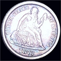 1873 Seated Liberty Dime CLOSELY UNC