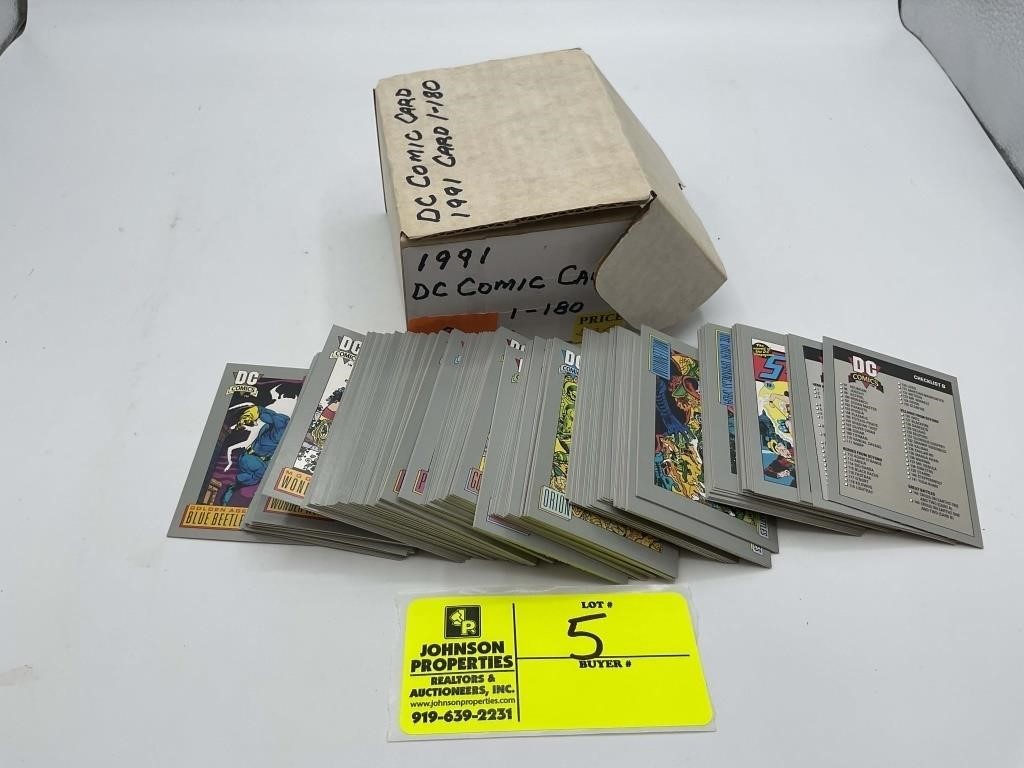 1991 DC COMICS TRADING CARDS NUMBERS 1-180