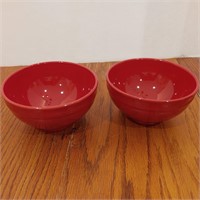 Red Pottery Bowls