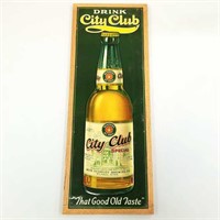 Drink City Club - Schmidt St. Paul tin advertising