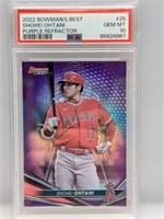 2022 Shohei Ohtani BB Purple Refractor /250 PSA 10