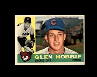 1960 Topps #182 Glen Hobbie EX to EX-MT+