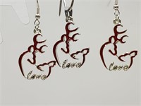 Love Deer Earrings & Pendant SET