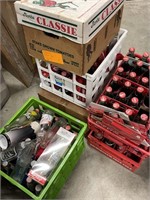 6 Cartons Crates of Collectible Coke & Other Items